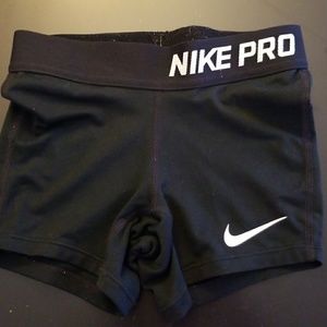 Girls Nike Pro Black Spanks